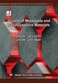 Journal of Metastable and Nanocrystalline Materials (JMNM)